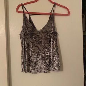 Velvet grey tank
